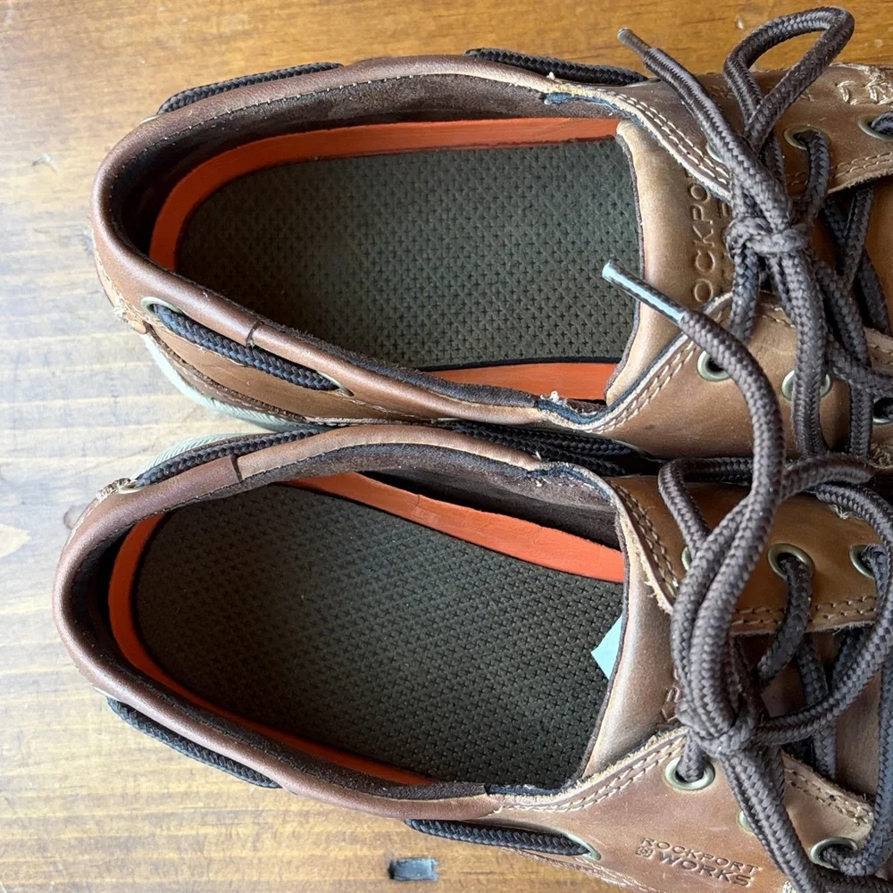Rockport Works Steel Toe Boat Shoe Sz 11W